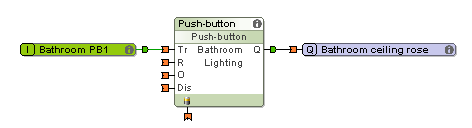 Push button controller