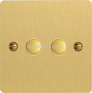 Varilight 2 button brass switch