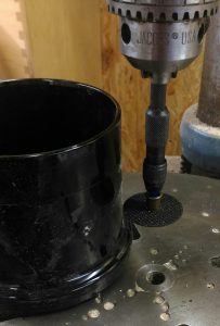 Cutting the pipe coupling using the wrong tools